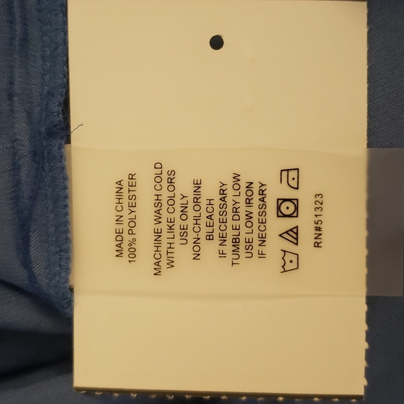 🐞 Vince Camuto Blue Off-the-Shoulder Top sz M - Picture 9 of 10